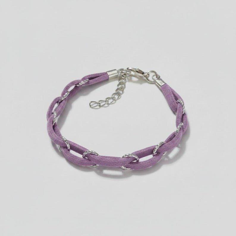 Braided Suede Bracelet - - LadybugfeetDesigns -