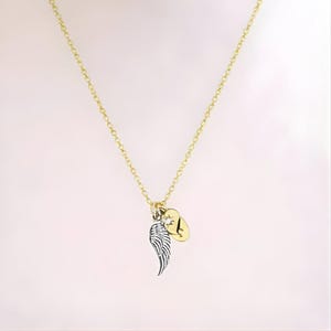 Forever in my Heart Memory necklace, Gold - 20 inch - - LadybugfeetDesigns -