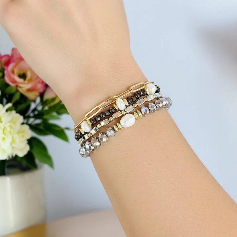 Elegant Energy Crystal Endless wrap bracelet - - LadybugfeetDesigns -