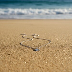 Tropical Fish Necklace, 20 inches - Silver - - LadybugfeetDesigns -
