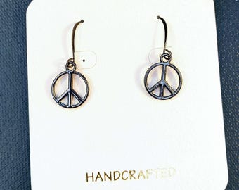 Peace Sign Earrings - Unisex