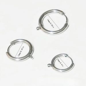 Tree of Life Hoop earrings, Silver - 10mm - - LadybugfeetDesigns -