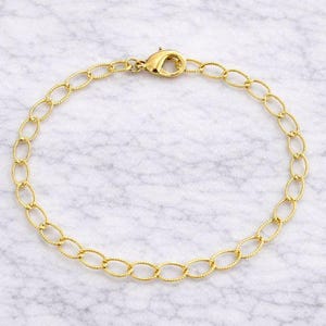 14K Gold Filled Twisted Bracelet - D.i.y. - Build Your Charm Bracelet! - - LadybugfeetDesigns -