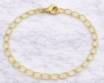Pulsera trenzada rellena de oro de 14 quilates: hazlo tú mismo: ¡construye tu propia pulsera de dijes!