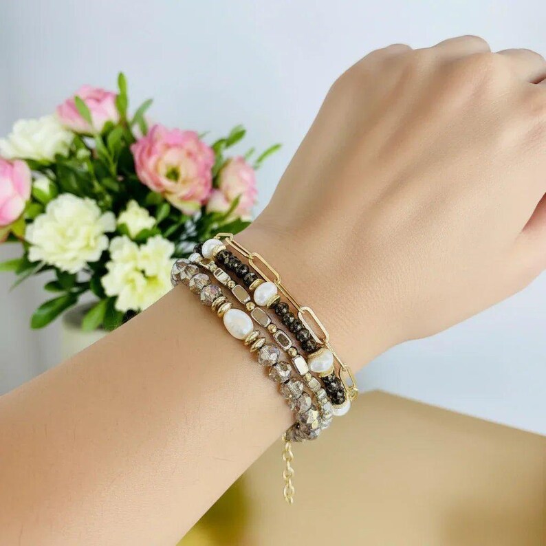 Elegant Energy Crystal Endless wrap bracelet - - LadybugfeetDesigns -