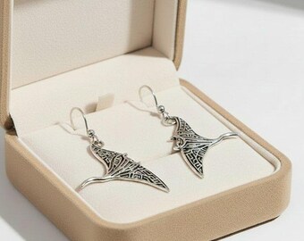 Large Manta Ray Earrings