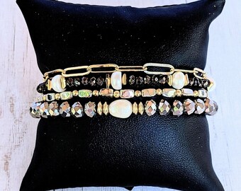 Elegant Energy Crystal Endless wrap bracelet