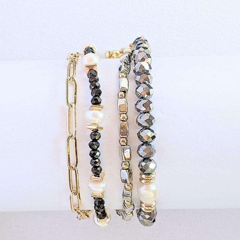 Elegant Energy Crystal Endless wrap bracelet - - LadybugfeetDesigns -