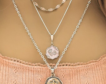 New Mother/Grandmother/Godmother Layered Necklace Set