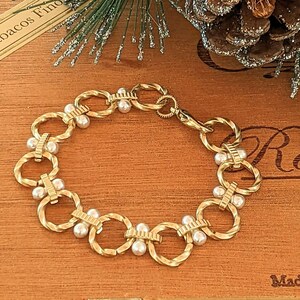 Chunky Two-Tone Chain Bracelet - - LadybugfeetDesigns -