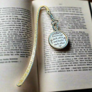 Religious Gift Charm Bookmark- Choose one - - LadybugfeetDesigns -