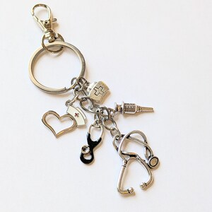 Nurse Keychain - - LadybugfeetDesigns -
