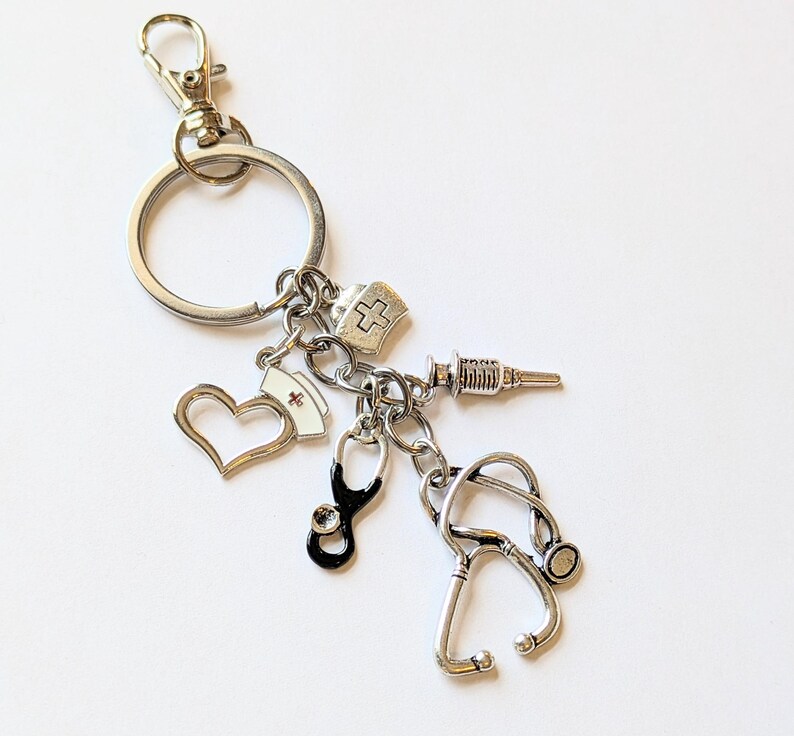 Nurse Keychain - - LadybugfeetDesigns -
