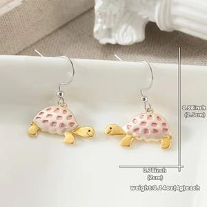 Rustic Turtle Hook Earrings - - LadybugfeetDesigns -