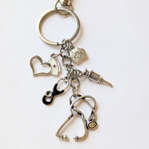 Nurse Keychain - - LadybugfeetDesigns -