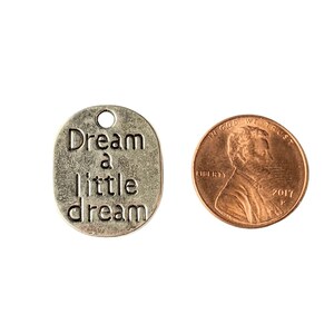 Silver Dream a Little Dream Charm - - LadybugfeetDesigns -