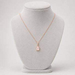 Pink Turtle Necklace, 20 Inches - Rose Gold - - LadybugfeetDesigns -