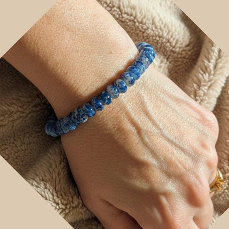 Sandy Toes and Salty Kisses Beaded Stretch Bracelet - - LadybugfeetDesigns -