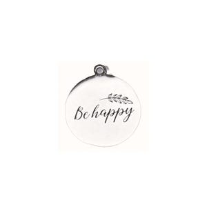 Be Happy Charm - - LadybugfeetDesigns -