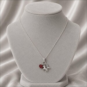 Country Western Girl Necklace, 20 inches - Silver - - LadybugfeetDesigns -