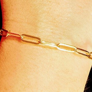 Autumn Leaf Gold Paperclip Chain Bracelet - - LadybugfeetDesigns -