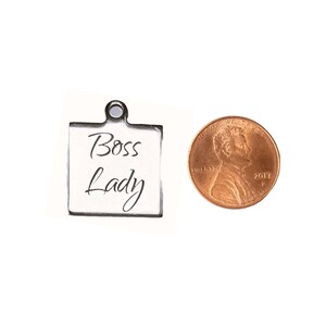 Boss Lady Charm - - LadybugfeetDesigns -