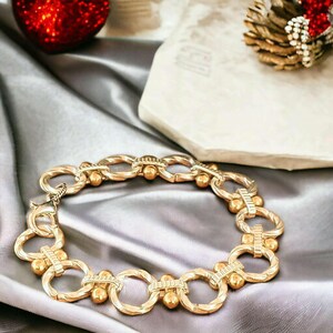 Chunky Two-Tone Chain Bracelet - - LadybugfeetDesigns -