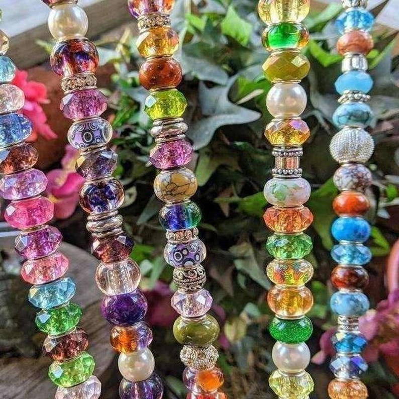 Dragonfly Garden Stakes/ Beaded Dragonfly 12" or 24" Garden Stake/ Suncatcher - - LadybugfeetDesigns -