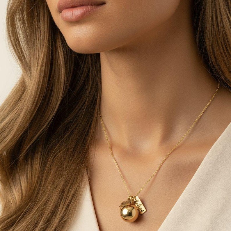 Prayer/Wish Locket Necklace, Gold - 18 inch - - LadybugfeetDesigns -