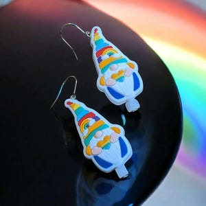 Gnome Theme Earrings II - - LadybugfeetDesigns -
