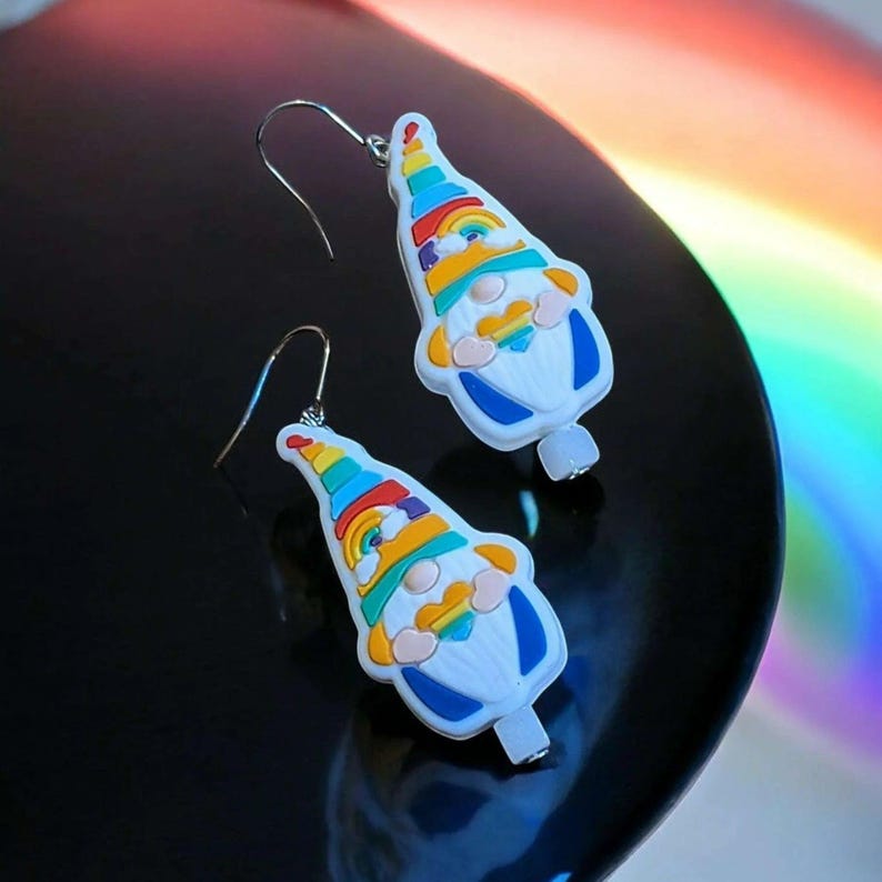 Gnome Theme Earrings II - - LadybugfeetDesigns -