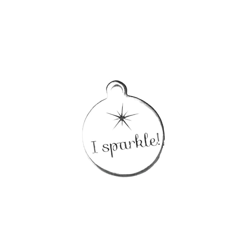 I Sparkle Charm - - LadybugfeetDesigns -