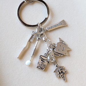 Dental Hygienist Keychain - - LadybugfeetDesigns -