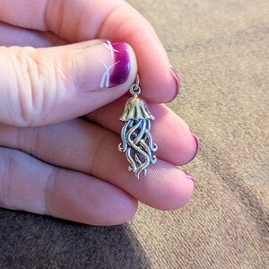 Jellyfish Hook Earrings, Silver - - LadybugfeetDesigns -