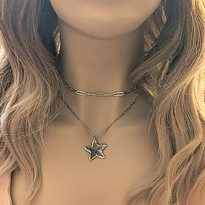 Paperclip Chain necklace, Gold - 18- 24 inch - - LadybugfeetDesigns -