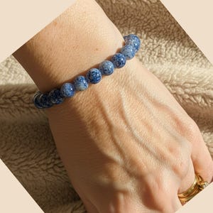 Painted Koi Beaded Stretch Bracelet - - LadybugfeetDesigns -