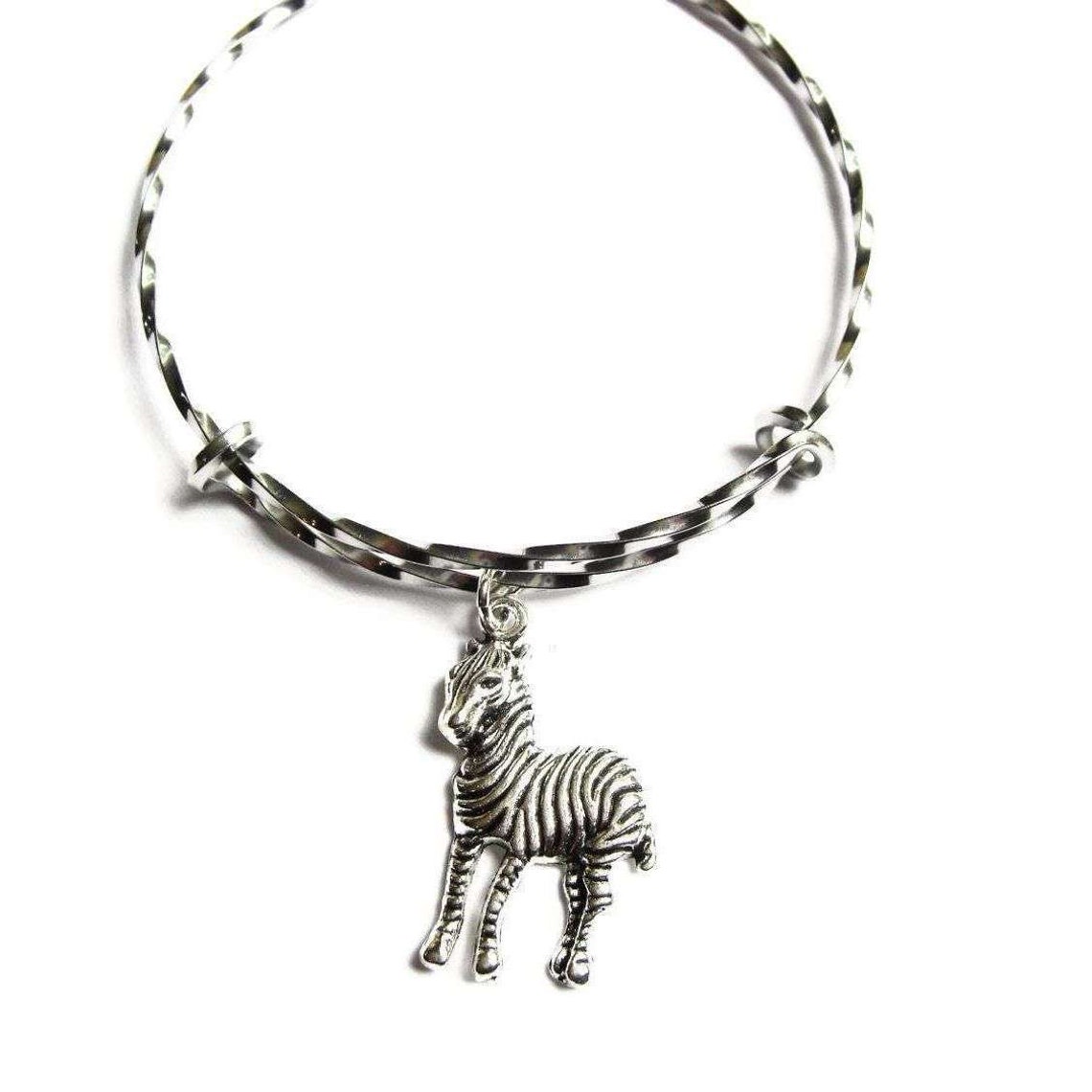 ZEBRA LOVER BRACELET/ Twisted stainless steel expandable Etsy