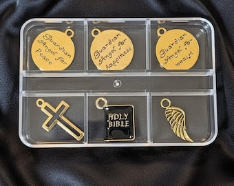 Guardian Angels Mini Charm Box - 6 pc., Gold