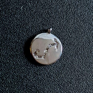 Zodiac Constellation Necklace, Silver - 12-24 inch - - LadybugfeetDesigns -