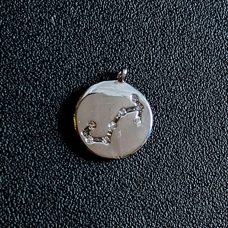 Zodiac Constellation Necklace, Silver - 12-24 inch - - LadybugfeetDesigns -