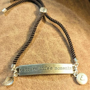 Capture Life's Moments Twisted Rope Bolo Bracelet - - LadybugfeetDesigns -