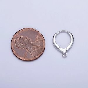 Dolphin Huggie Hoop earrings, Silver - 15mm - - LadybugfeetDesigns -