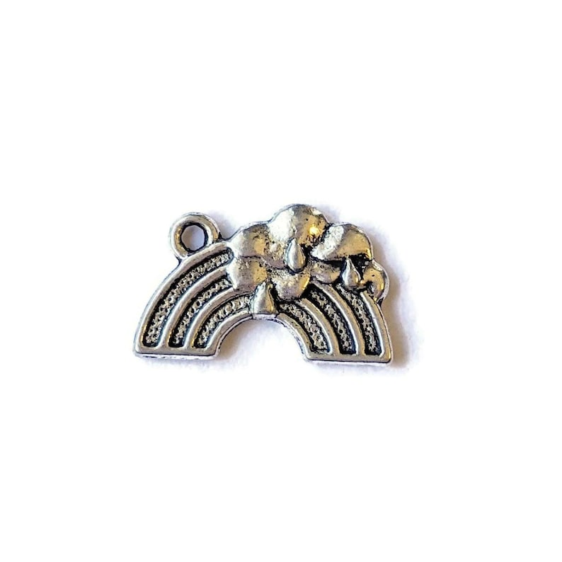 Rainbow Bridge Pet Bereavement Charm - - LadybugfeetDesigns -