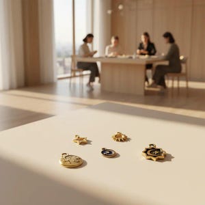 Celestial Mini Charm Box - 6 pc., Gold - - LadybugfeetDesigns -