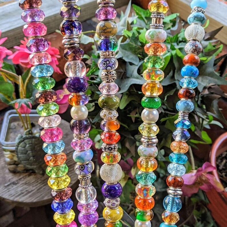 Gonk Gnome Garden Jewels/ Garden Suncatcher/ 12" or 24" Plant Stake - - LadybugfeetDesigns -