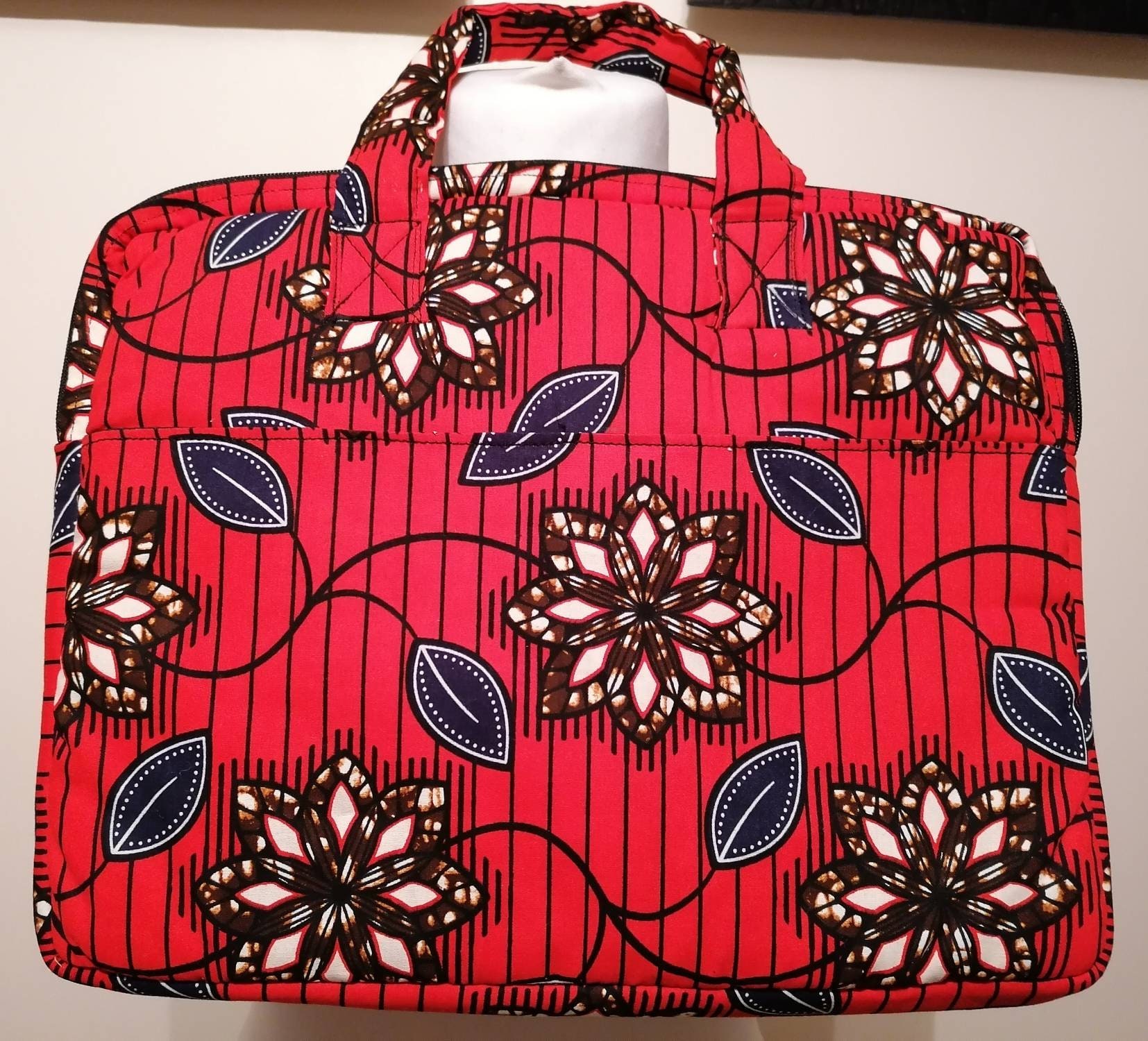 Laptop Bag With Compartments in Ankara Fabric Etsy UK
