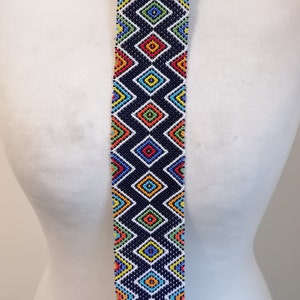 African Zulu Beaded Long Necklace