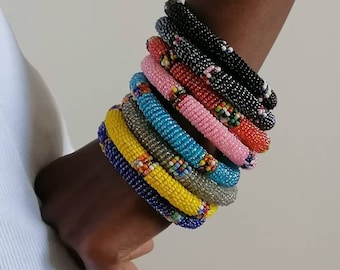 SALE: Zulu/Maasai Beaded multicoloured bangles