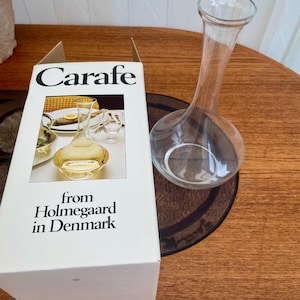 Holmegaard Glass Decanter / Carafe | Original Box | Very good Condition | 1970s