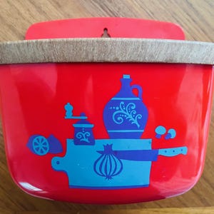 Rosti Melamine Wall Caddy/Container 1970&#39;s - Good Used Clean Condition
